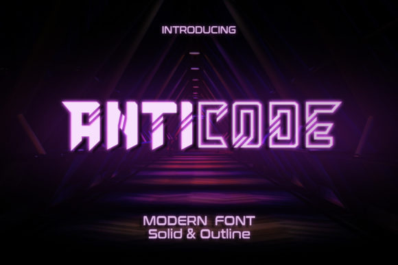 Anticode: A Bold Display Font for Modern Web Design
