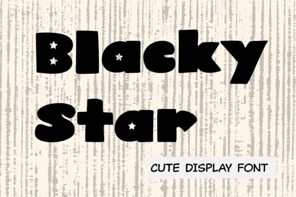 Blacky Star: A Bold Display Font for Campaigns