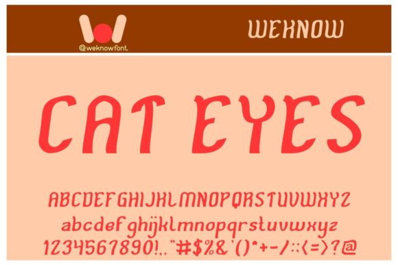 Cat Eyes: A Wavy Display Font That Elevates Web Typography