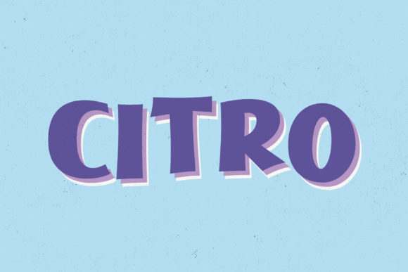Citro: A Bold Display Font for Editorial Design