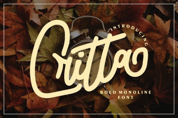 Critta: A Vintage Display Font for Polished Branding