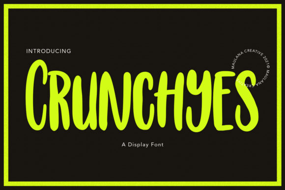 Crunchyes: A Playful Display Font That Elevates Editorial Design