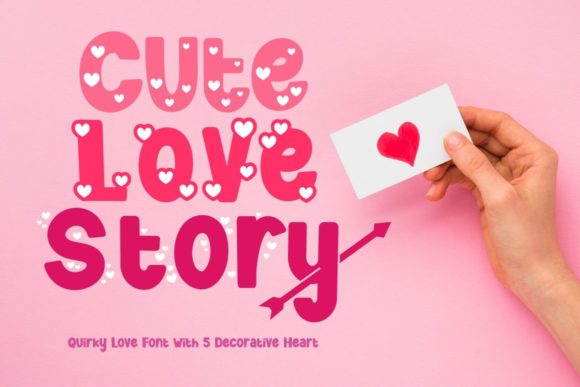 Cute Love Story: A Delightful Display Font for Joyful Editorial Design