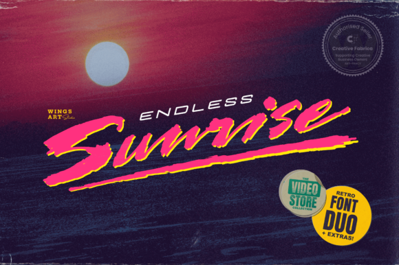 Endless Sunrise: A Bold Display Font for Campaigns