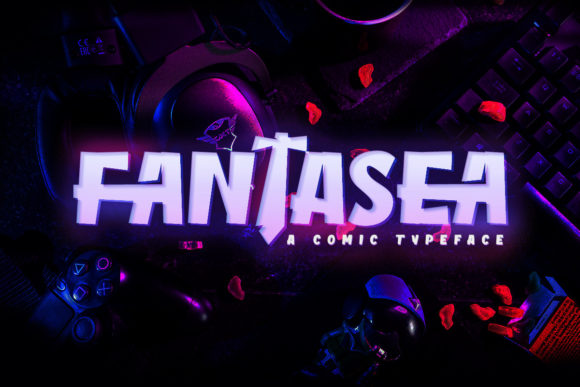 Fantasea: A Bold Display Font for Editorial Design