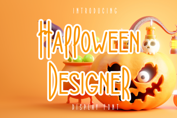 Halloween Designer: A Modern Display Font for Editorial