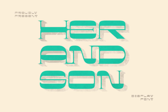 Her and Son: A Whimsical Display Font for Small Business