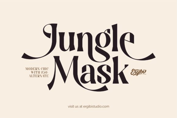 Jungle Mask: A Display Font That Elevates Small Business Branding