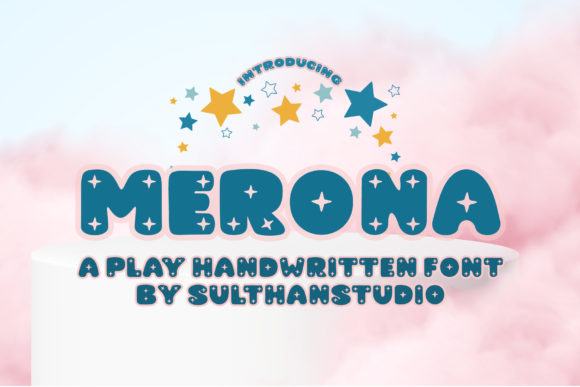 Merona: A Playful Display Font for Colorful Editorial Design