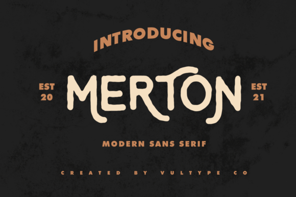 Merton: A Vintage Display Font for Crafters