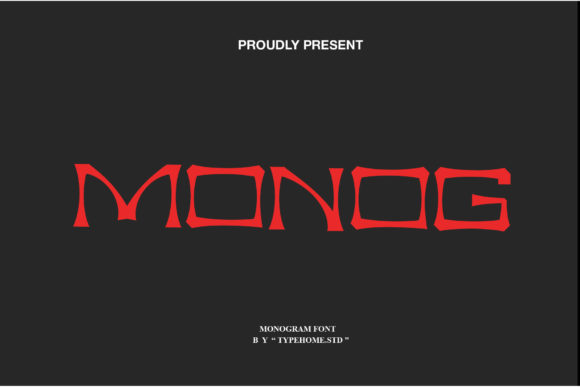 Monog: A Bold Display Font for Your Brand