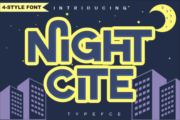 Night Cite: A Bold Display Font for Editorial Design