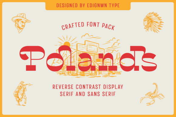 Polands: A Vintage Display Font That Brings Handmade Designs to Life
