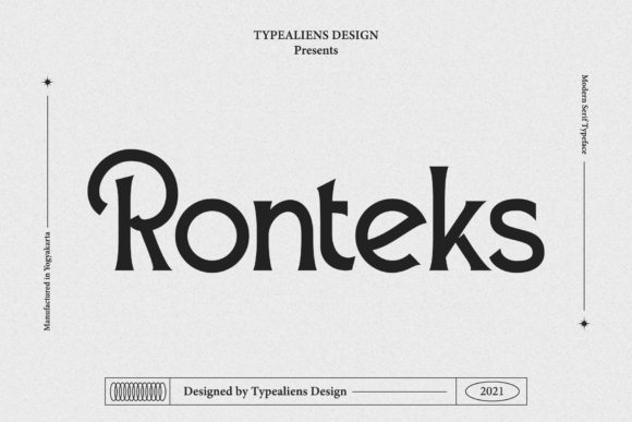 Ronteks: A Vintage Display Font That Elevates Handmade Design