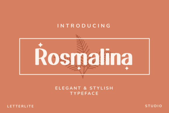 Rosmalina: A Vintage Display Font for Modern Editorial Design