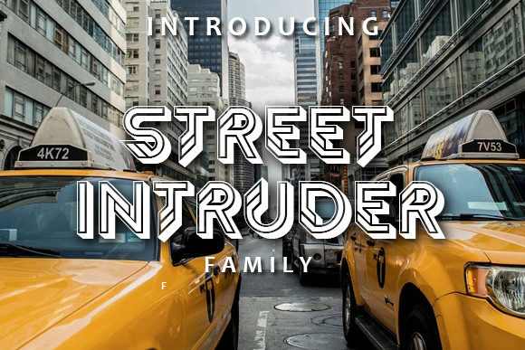 Street Intruder: A Bold 3D Display Font for Crafters