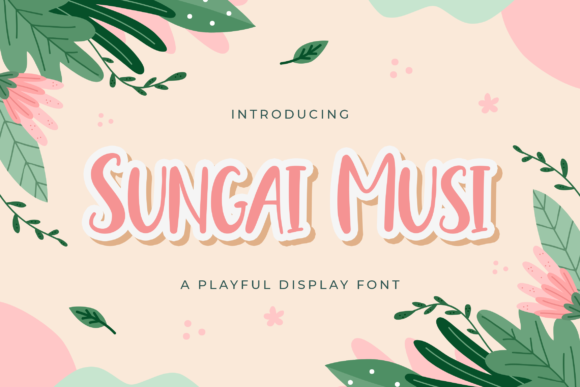 Sungai Musi: A Playful Display Font for Modern Web Design