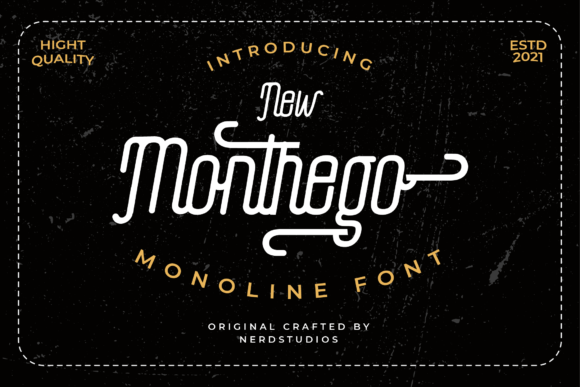 The Monthego: A Vintage Display Font for Business Branding