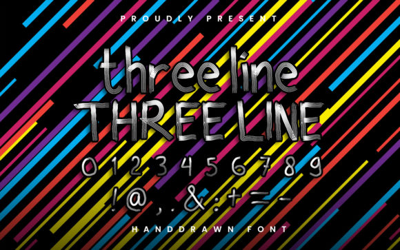 Three Line: A Modern Display Font for Editorial Design