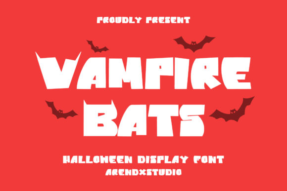 Vampire Bats: A Quirky Display Font for Halloween Campaigns