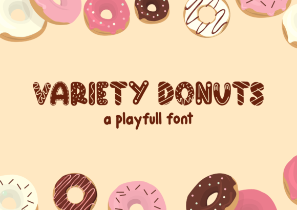 Variety Donuts: A Playful Display Font for Web Design