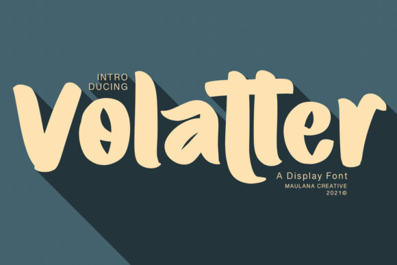 Volatter: A Display Font That Elevates Your Brand’s Visual Identity