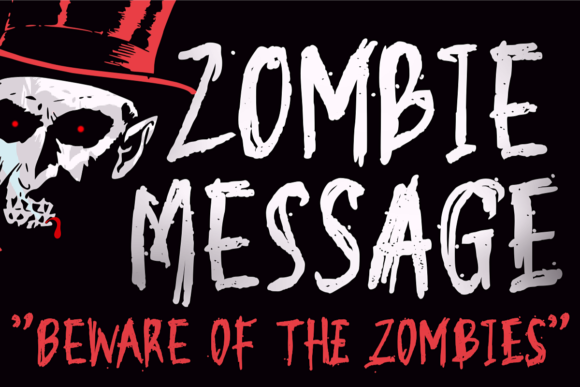 Zombie Message: A Dramatic Display Font for Web Design