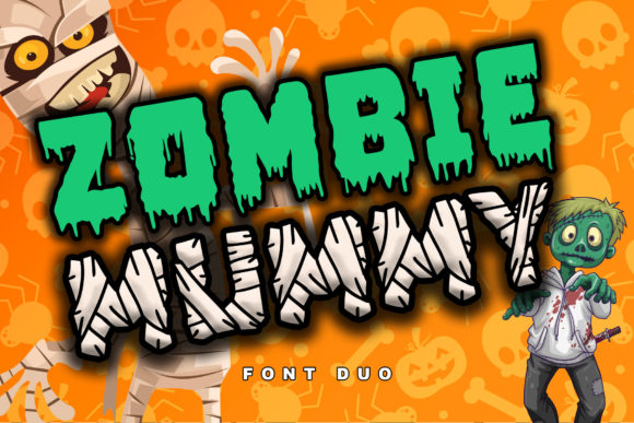 Zombie Mummy: A Bold Display Font for Creative Projects
